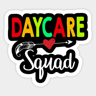 Daycare Squad Teacher Back To School Sticker